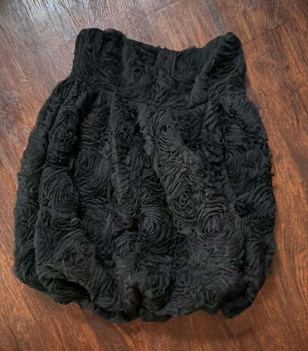Zara Rose Bubble Dress Size L Black